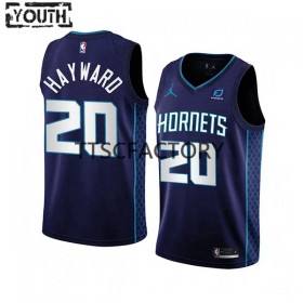 Camiseta Niños Charlotte Hornets Gordon Hayward 20 Jordan 2022-23 Statement Edition Violeta Swingman